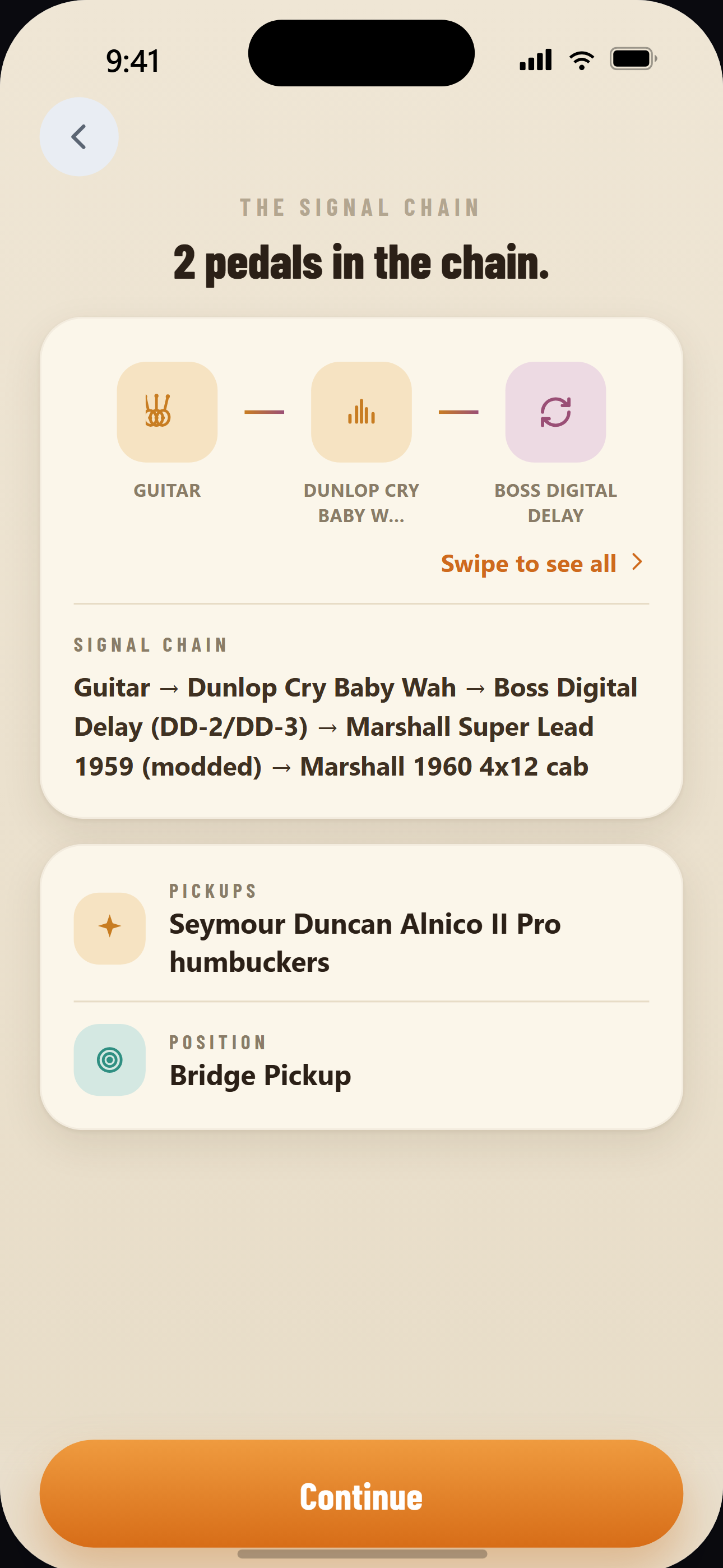 Original signal chain